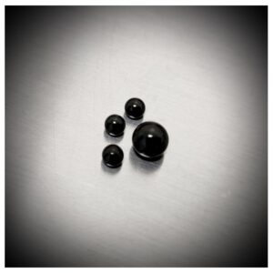 Bola Negra Rosca de Acero Quirúrgico